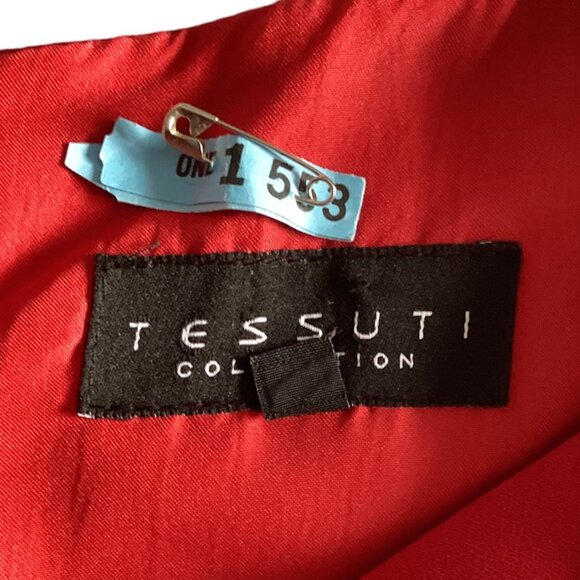 Tessuti Red Shift Dress - Lined - Size 10 - Picture 3 of 8